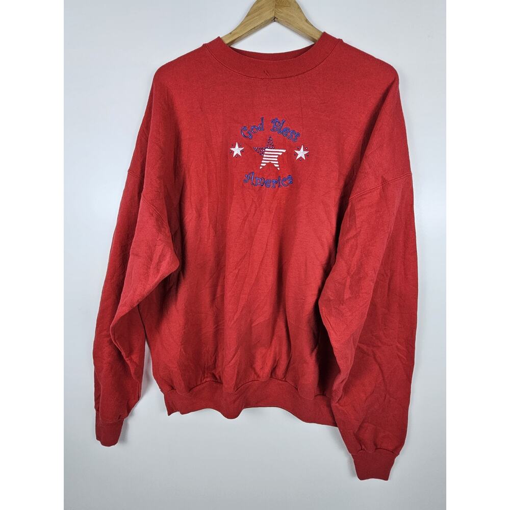 God Bless America Women's Long Sleeve Sweater